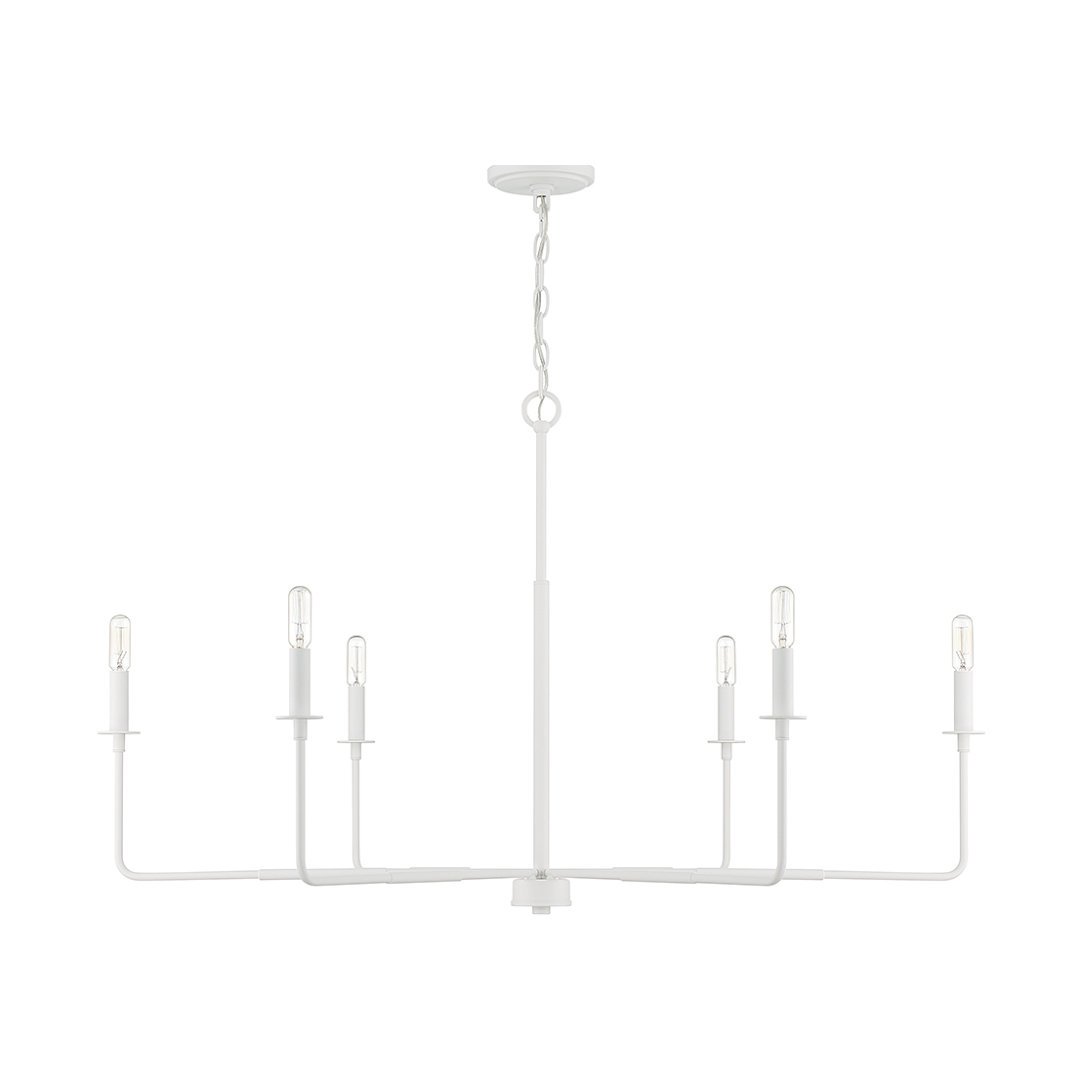 Alysa 6 - Light Candle Style Classic Chandelier